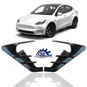 Side Camera Trim Protection Cover For 2021 2022 Tesla Model 3 & Y (Matte Black) - Picture 1 of 7