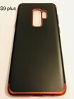 samsung s9 Plus Shockproof Soft High-Quality Case Black and red edges