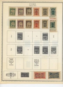 Fiume Italy stamp Collection on minkus pages mh used cv 61.40 (e650 - Picture 1 of 1