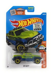 Hot Wheels 2016 Hot Trucks - Off-Duty (verde y azul) #146 pegatina sellada de fábrica - Imagen 1 de 6