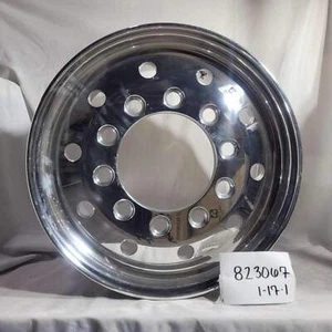 22.5x12.25 Alcoa 10x11.25" Stud Pilot High Polish Front Only (4.75" offset)(retu - Picture 1 of 6