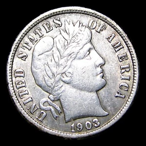 1903-O Barber Dime Silver ---- Nice Coin ---- #033S - Picture 1 of 2