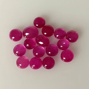 3.44ct Natural Burma Ruby round cabochon beautiful color unheated gemstones - Picture 1 of 3