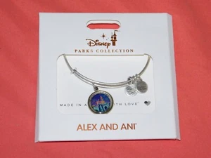 Bracelet à breloques argentées Disney Parks Alex et Ani Disneyland Happiest Place Earth - Photo 1/1