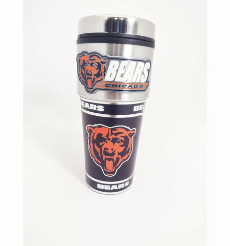 Chicago Bears 16 oz Travel Tumbler - Coffee Mug Cover
