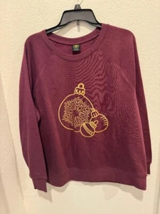 Ladies New Designed Holiday Ornament Sweatshirt by Athletic Works Size XL - Picture 1 of 3