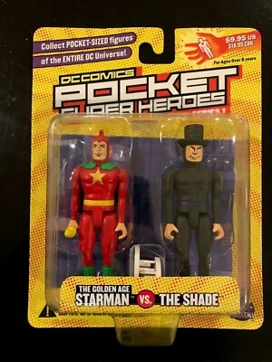 DC Comics Pocket Super Heroes Starman & Shade paquete de 2 (2002) Serie 1 -NUEVO- JSA Foto 1 de 2