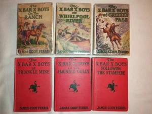 X Bar X Boys by James Cody Ferris pub Grosset Dunlap 6 vol set 1926-42 fair cond - Imagen 1 de 24