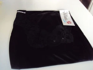 Lencería Velrose Encaje Ribete Vestido Completo Slip Estilo 1287 Negro 100% Nylon Tricot - Imagen 1 de 3