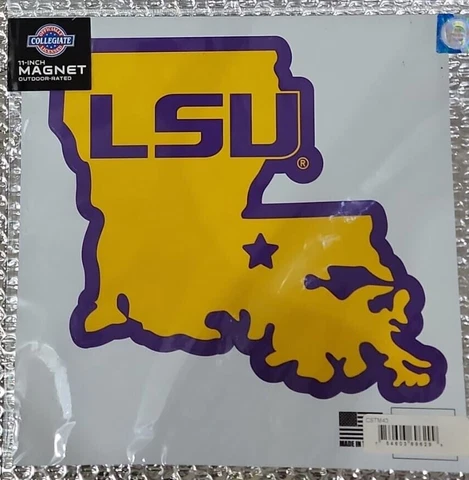 COLLEGIATE 11'' MAGNET ~ LSU NCAA Magnet Cover