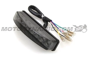 Luz trasera de freno LED universal para motocicleta señales de giro HUMO integrado - Imagen 1 de 1
