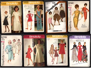 SALE: Vintage Patterns: 8 SIMPLICITY Women's Dresses #70 - Picture 1 of 5