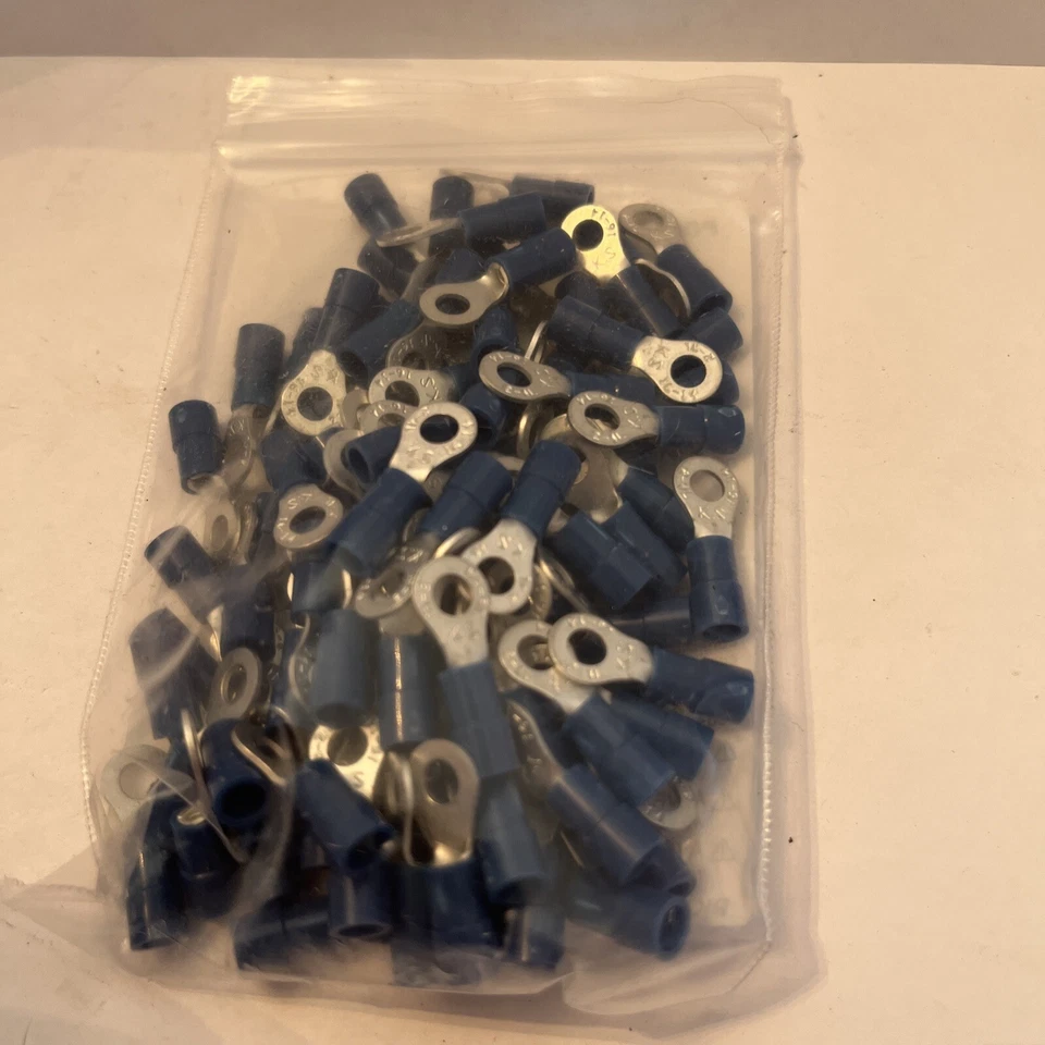 Power First 5Whg4 16-14 Awg Vinyl Ring Terminal #8 Stud Pk100 - Image 1 of 2