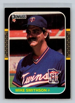 1987 Donruss #245 Mike Smithson Minnesota Twins Baseball Card - Image 1 of 2