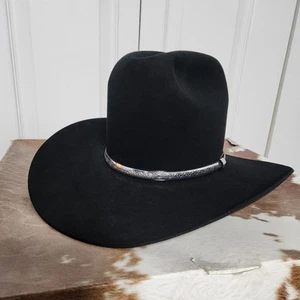 Quicksilver Resistol Black Cowboy Hat 6 3/4 Western 4X Beaver Felt Original Box - Picture 1 of 10