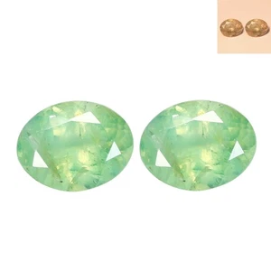 0.56 Ct (2 Pcs Pair) Green Changing to Red (Under UV Light) Natural Alexandrite - Foto 1 di 5