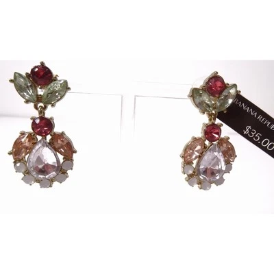 Pendientes colgantes Banana Republic para mujer Cany Gem cristal nuevos con etiquetas 35 Foto 1 de 4
