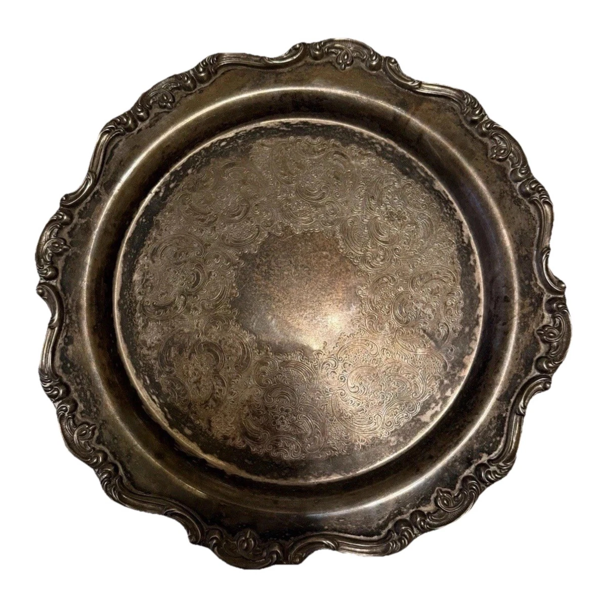 Gorham Heritage In Antique Us Silver-Plated Platters & Trays for