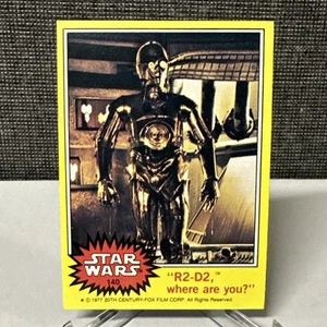 1977 TOPPS - STAR WARS "R2-D2, WHERE ARE YOU?" - #140 GREAT CONDITION - Picture 1 of 10