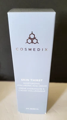 Cosmedix Skin Thirst Moisturizing Hyaluronic Acid Cream Full Sz 2 oz Oil Free - Image 1 of 4