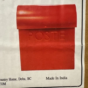 NACH MB-44766 Euro Wall Mounted Mailbox, Red - Picture 1 of 3