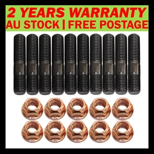 10 Pcs M10x1.25x50mm High Tensile Stud Kit for Manifold & Turbo - Picture 1 of 5