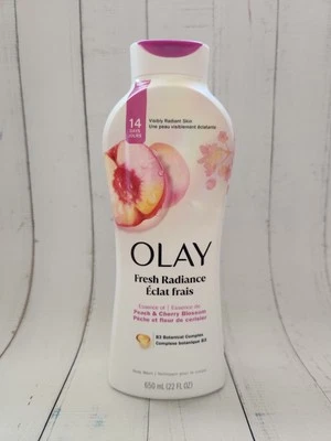 OLAY Fresh Radiance Peach & Cherry Blossom Body Wash, 22 fl oz - Image 1 of 2