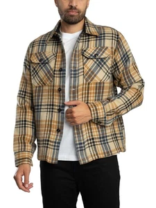 Schott Men's Shcarl4 Check Overshirt, Multicoloured - Picture 1 of 6