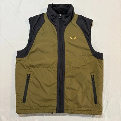 Y2K Oakley Hydro Fuel Cyber Technical Cargo Puffer Vest Sz M Vintage Software - Image 1 of 4