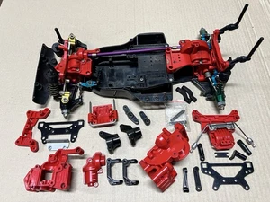 Used Vintage RC Tamiya TA02 4WD Touring Car With Period Correct Hop Ups & Spares - Picture 1 of 10