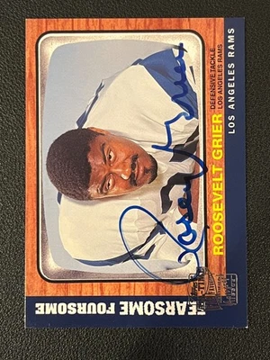 Rosey Grier 2004 Topps All-Time Fan Favorites Auto Rams ROG - Image 1 of 2