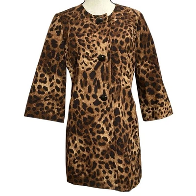 Chaqueta Taladro Rafaella M Estampado Animal Manga Larga 3/4 Foto 1 de 4