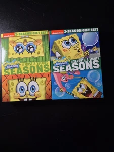 SpongeBob Squarepants DVDs Seasons One, Two, Seven And Eight - Picture 1 of 15