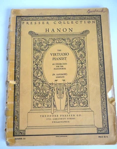 Vintage Presser Collection Hanon Virtuose Pianist 60 Übungen für das Klavier - Bild 1 von 8