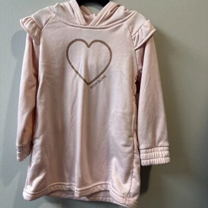 BODY GLOVE Toddler Girl's Pink Fleece Long Sleeve Pullover Hooded Dress 3T NwT - Picture 1 of 3