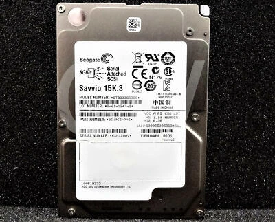 ST9300653SS Seagate 9SW066 300GB 15KRPM 6Gbps 2.5" SAS HDD Hard Drive - Image 1 of 4
