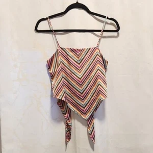 SO Good for Life, Girls Size M, Scarf Tank W/Smocked Back, Chevron Pattern - Picture 1 of 10