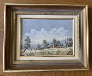 Listed Artist KAYE ROBERTS “ Prospectors Cottage “ Framed Oil Art Painting - Picture 1 of 4