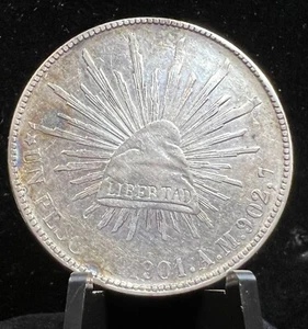 1901 Mexico 1 Peso MO AM *Silver - Picture 1 of 2
