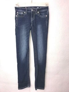 Miss Me Girl's JK5521S Jeweled Skinny Jeans, MK87, Size 14 - Picture 1 of 4