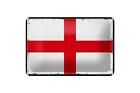 Blechschild Flagge Englands 18x12 cm Retro Flag of England Deko Schild