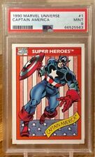 Marvel Captain America 1990 Marvel Universe RC 1st Year  PSA 9 Mint