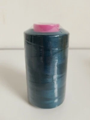 1 Spool TEAL COLOR  T27 S2 Quality Sewing Machine Serger Thread 6000 Yards Cone  - Image 1 of 3