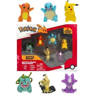 2-Inch Pokemon Battle Figure 6 Pcs Gift Set Toxel Bulbasaur Pikachu Statue Toy - Picture 1 of 9