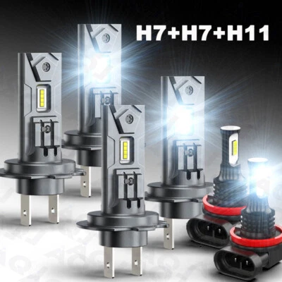 For Land Rover Range Rover Sport 2006-2009 LED Headlights+Fog Light Bulbs - Imagem 1 de 4