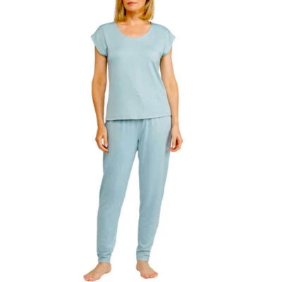 Conjunto de salón de 2 piezas Badgley Mischka Badgley tallas XL y XXL verde suave y cómodo para mujer Foto 1 de 4