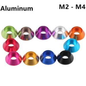 Aluminium Fischaugenscheibe Nuss Kappe Kopfdichtung M2 M2,5 M3 M4 - Bild 1 von 12