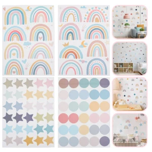 4 Sheets Girl Stickers Wallpaper Easy to Apply - Picture 1 of 12