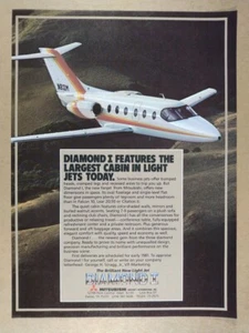 1980 Mitsubishi Diamond I Light Jet vintage print Ad - Picture 1 of 1