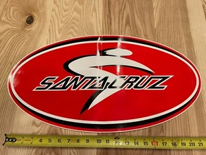 Santa Cruz Bicycles Dealer Team Decal Vintage 12" x 22" - Picture 1 of 2